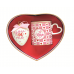 Комплект чаша Mug 320мл и висяща фигура сърце Cuoricini